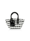 Balenciaga Women's Bistro Xxs Basket With Strap In Optic White Black