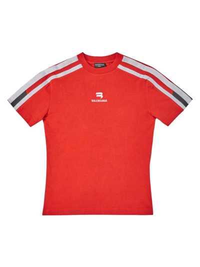 Balenciaga T Shirts In Red/white/white