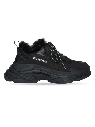 Balenciaga Triple S Low-top Trainers In Black