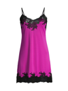 Natori Women's Enchant Floral Lace Chemise In Magenta Purple