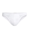 Hanro Cotton Sporty Three-quarter Briefs In White
