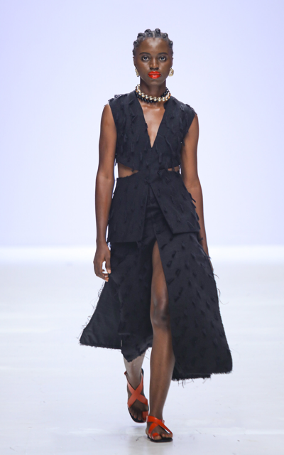 Abiola Olusola Women's Dabo Cotton Cutout Top In Black