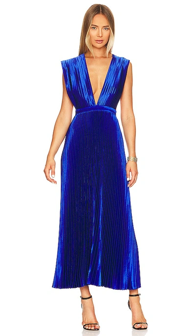 L'idée Gala Gown In Bright Blue