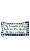 Furbish Studio Reservations Needlepoint Pillow In Smokey Blue