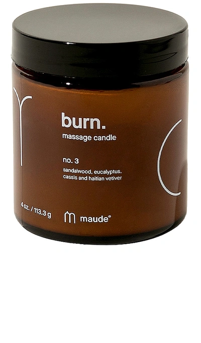 Maude Burn Massage Candle No. 3 In N,a