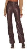 LPA GERMANO FAUX LEATHER CARGO PANT