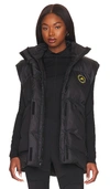 Adidas By Stella Mccartney Gile Oversized Puffer Vest In Black