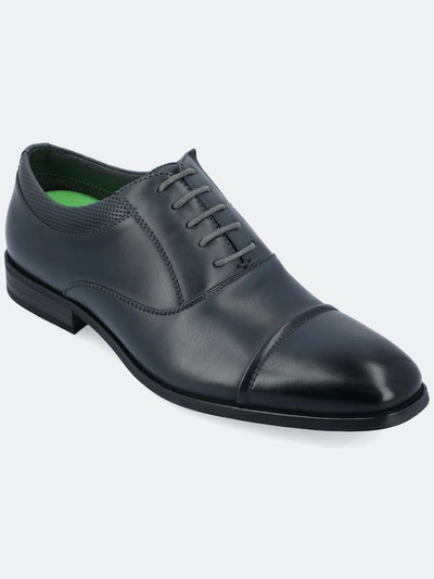 Vance Co. Shoes Bradley Wide Width Oxford Dress Shoe In Grey