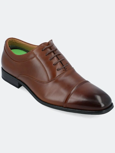 Vance Co. Shoes Bradley Oxford Dress Shoe In Brown