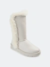 Journee Collection Women's Tru Comfort Foam Cleeo Boot In White