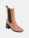 Journee Collection Women's Tru Comfort Foam Kaydia Bootie In Brown