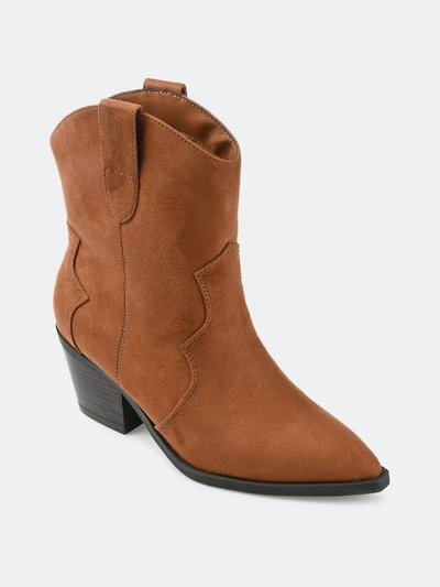 Journee Collection Collection Women's Tru Comfort Foam Becker Bootie In Brown