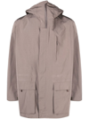 Y-3 Nylon Parka In Brown