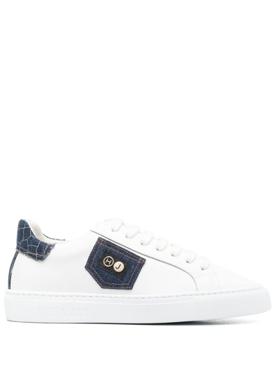 Hide & Jack Logo-patch Low-top Sneakers In White