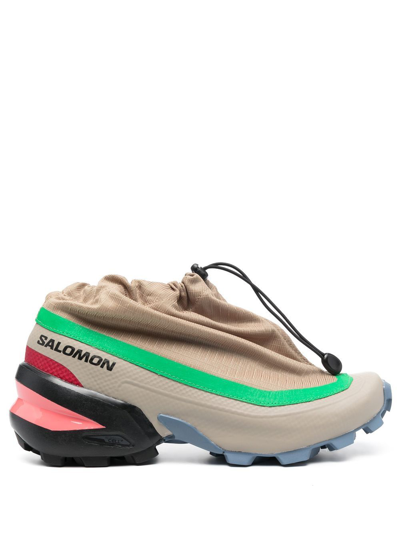 Mm6 Maison Margiela X Salomon Cross Drawstring Low-top Sneakers In Multicolor