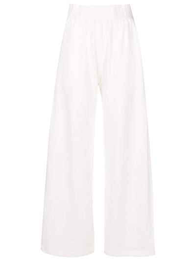 Lygia & Nanny Cotton-blend Straight-leg Trousers In White