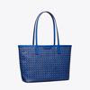 Tory Burch Small Ever-ready Zip Tote In Mediterranean Blue