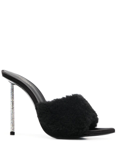 Le Silla Crystal-embellished Stiletto Sandals In Black