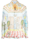 Casablanca Multicolor 'l'appartement De Reve' Shirt In Blue