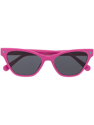Chiara Ferragni Pink Acetate Sunglasses In Multi