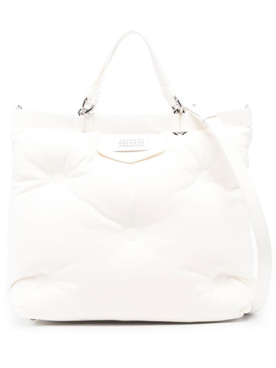 Maison Margiela Medium Glam Slam Tote Bag In White