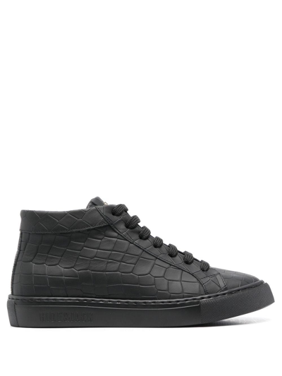 Hide & Jack Essence High-top Sneakers In Black