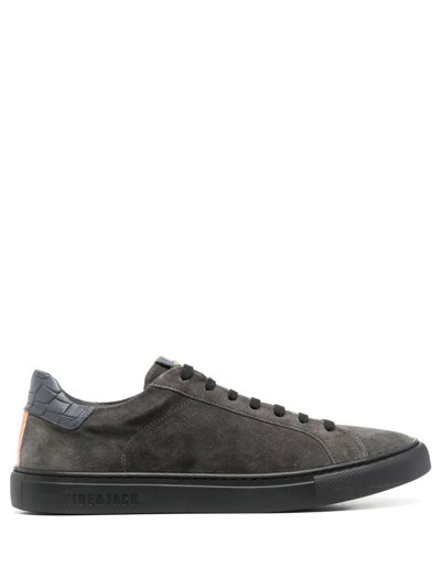 Hide & Jack Oil Low-top Sneakers In Grey