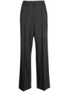 Goen J High Waisted Tailored Trousers In Grey