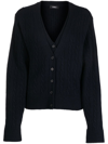 GOEN J DOUBLE-LAYERED V-NECK CARDIGAN