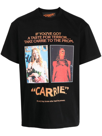 Jw Anderson Carrie Poster Graphic Tee In Black