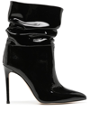 PARIS TEXAS SLOUCHY 90MM PATENT-LEATHER BOOTS