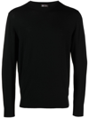 Colombo Crew Neck Long-sleeved Jumper In Black