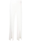 Simkhai Women's Kerry Pleated Crepe Wide Leg Pant In Nougat