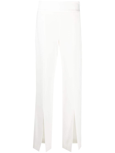 Jonathan Simkhai Women's Kerry Pleated Crepe Wide Leg Trouser In Nougat