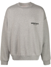 Essentials Logo-print Sweatshirt In Grey