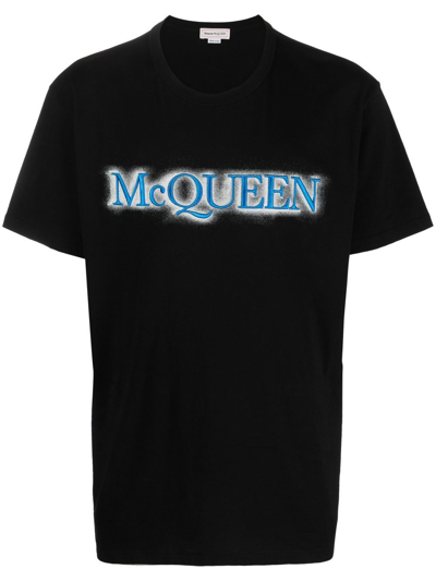 Alexander Mcqueen Logo-print T-shirt In Black