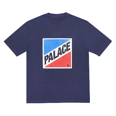 Pre-owned Palace My Size T-shirt 'navy' In Blue