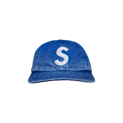 Pre-owned Supreme Pigment Print S Logo 6-panel 'royal' In Blue