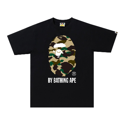Pre-owned Bape 1st Camo By Bathing Ape Tee 'black/yellow'