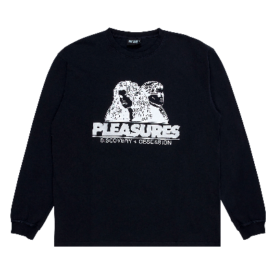 Pre-owned Pleasures Discovery Heavyweight Long-sleeve T-shirt 'black'
