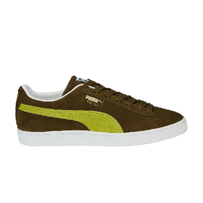 Pre-owned Puma Suede Classic 21 'deep Olive Tart Apple' In Green