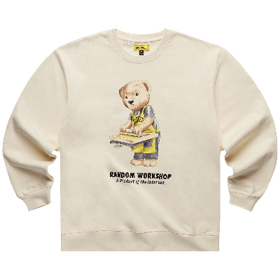Pre-owned Market Random Workshop Bear Crewneck 'cream'
