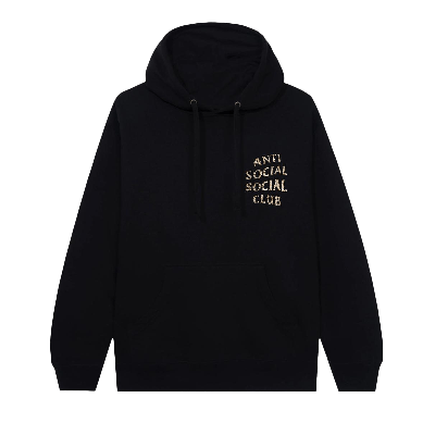 Pre-owned Anti Social Social Club Breaking Point Hoodie 'black'