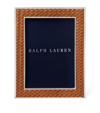 RALPH LAUREN LEATHER BROCKTON FRAME (6.5" X 8.5")