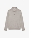 Reiss Trafford Wool Knitted Polo Shirt