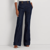 Lauren Ralph Lauren Low-rise Straight Curvy Jean In Blue Ridge Wash