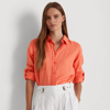 Ralph Lauren Linen Shirt In Portside Coral