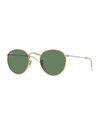 RAY BAN MEN'S ROUND METAL SUNGLASSES, GREEN, 53MM,PROD196200013