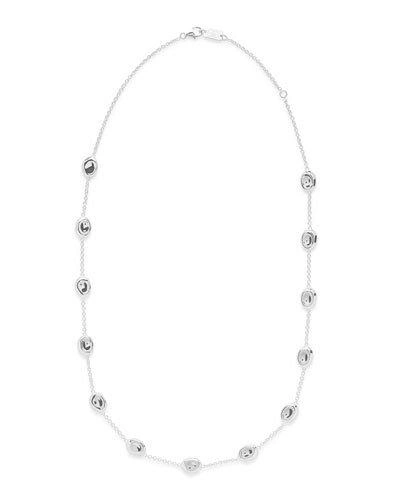 Ippolita Classico Short Sterling Silver Multi-pebble Necklace