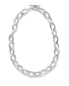 IPPOLITA MINI HAMMERED BASTILLE LINK NECKLACE IN STERLING SILVER,PROD197990140